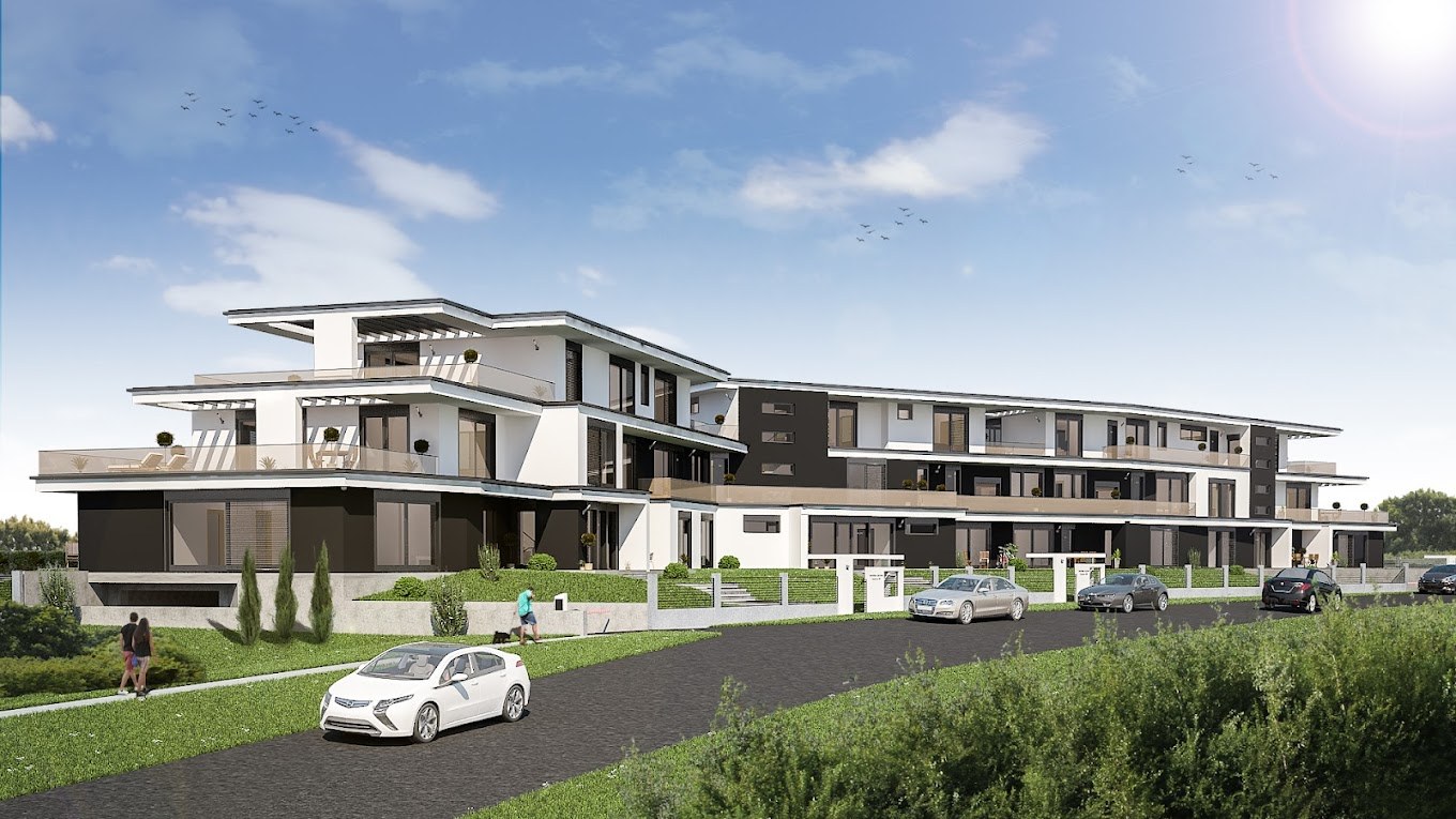 Velence Panoráma Lakópark utcakép